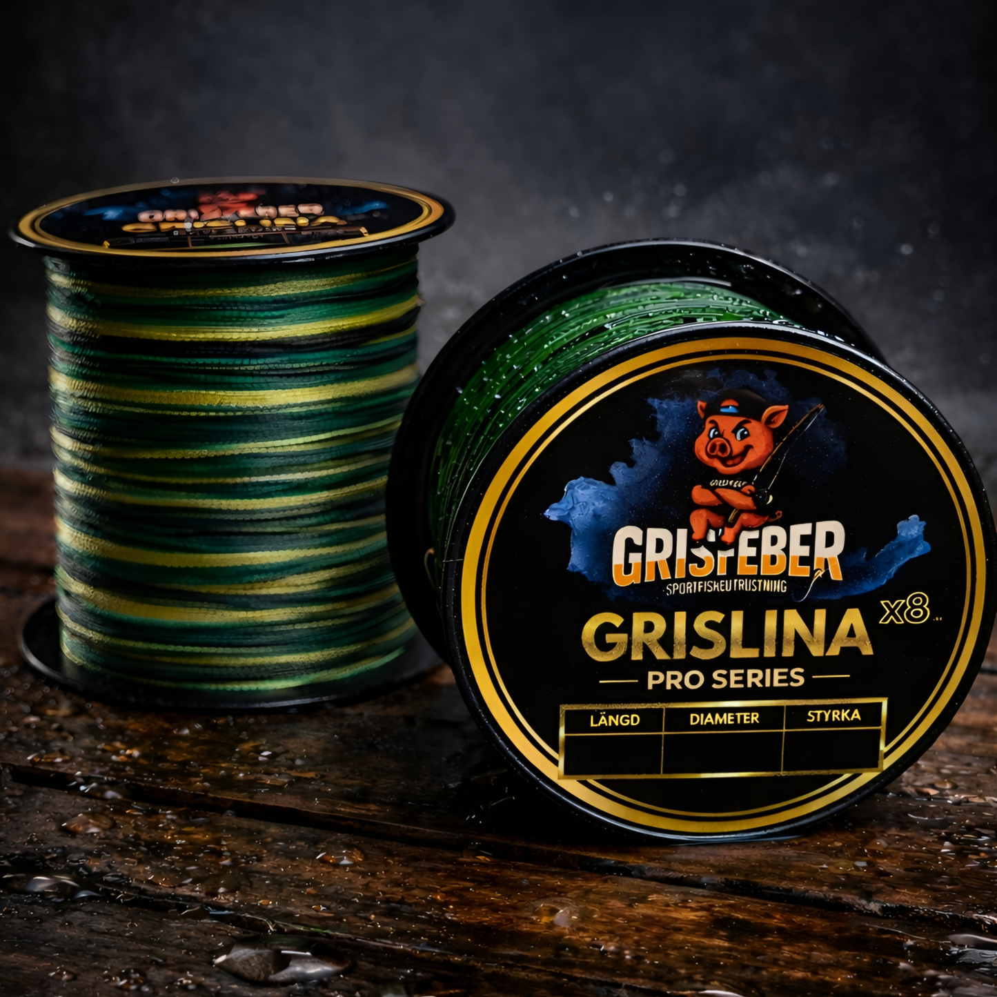 Grislina braid x8 0.12mm Grön
